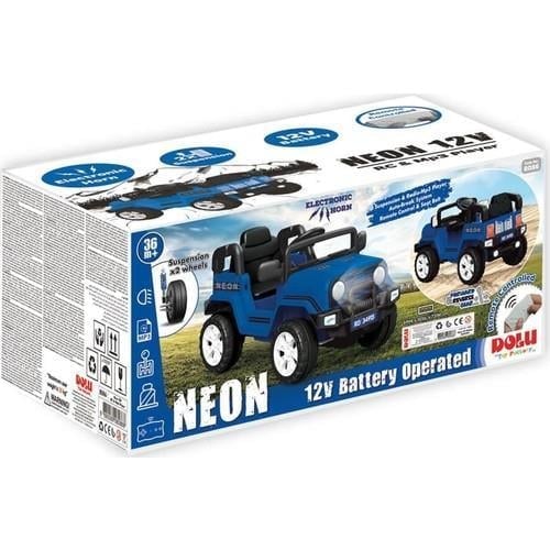 DOLUDOLU NEON 12 V AKÜLÜ ARABA MAVİ 8087