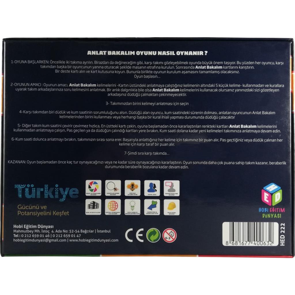 HOBİ EĞİTİM DÜNYASIAnlat Bakalım Kelime Anlatma Oyunu