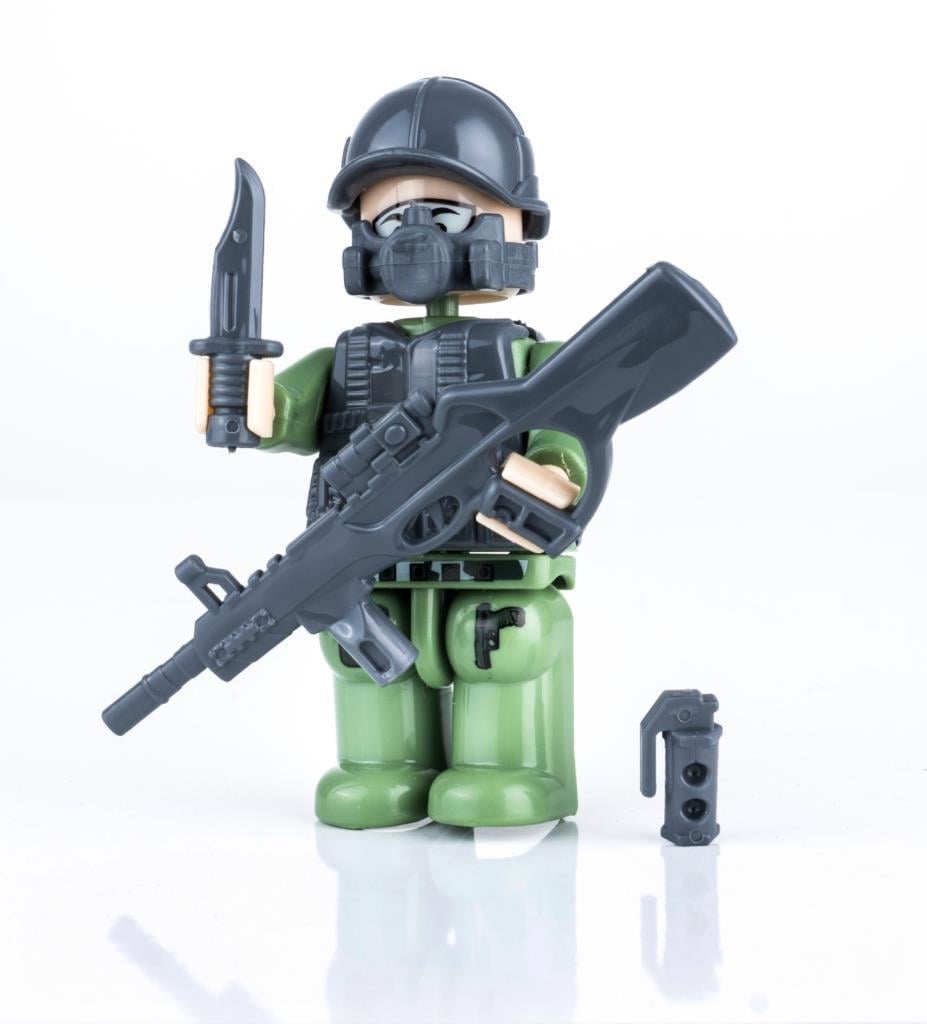 BayraktarBayraktar PVC Kutuda Küçük Asker Yapı Oyuncak (LEGO) BP-600