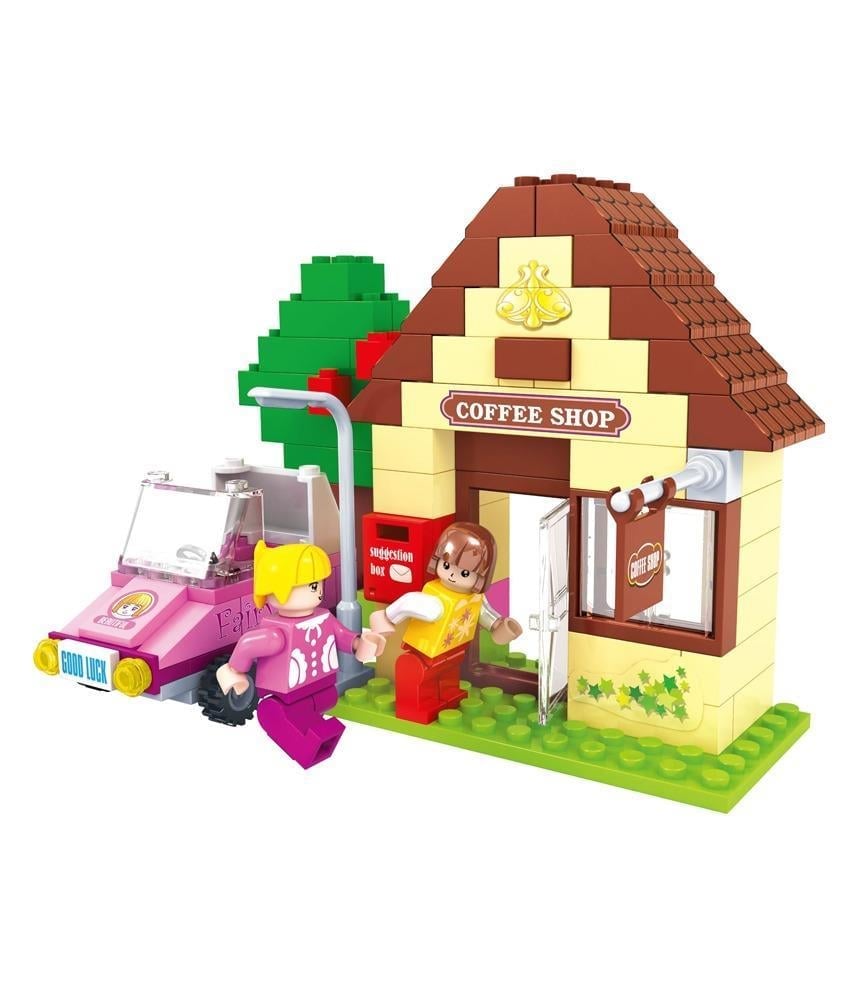 Asya OyuncakAsya Fairy Land 123 Parça Lego Coffe Shop Seti 0131-24405
