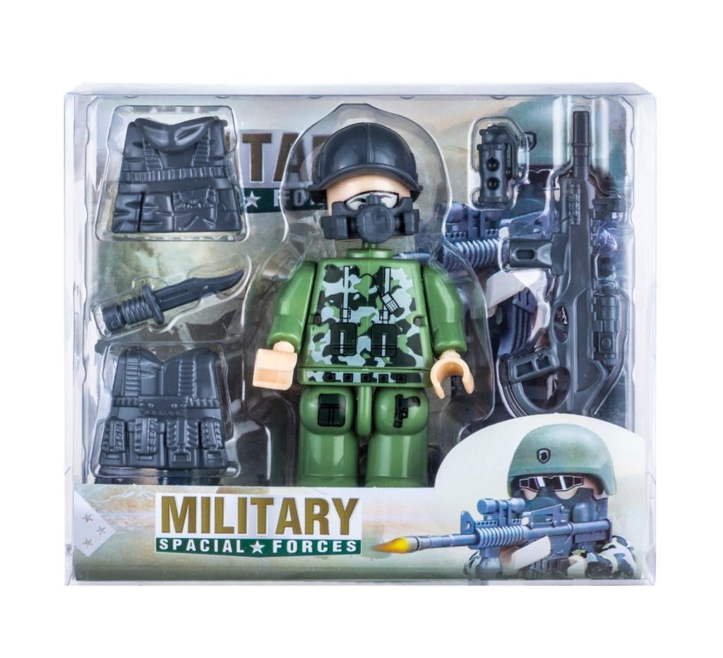 BayraktarBayraktar PVC Kutuda Küçük Asker Yapı Oyuncak (LEGO) BP-600
