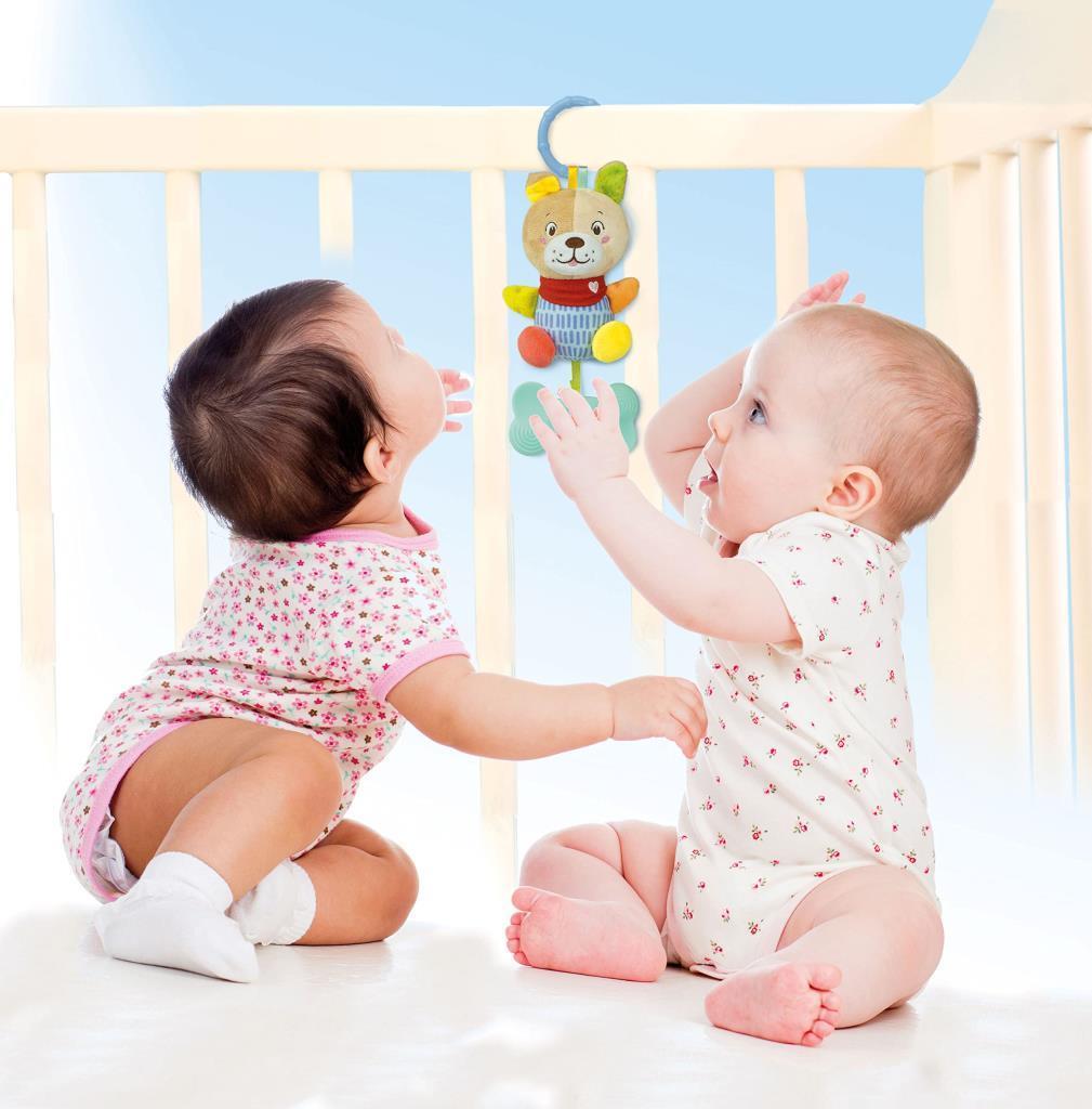 CLEMENTONIClementoni Baby Yumuşak Köpek Çıngırak 17785, Bebekler İçin Köpek Çıngırak