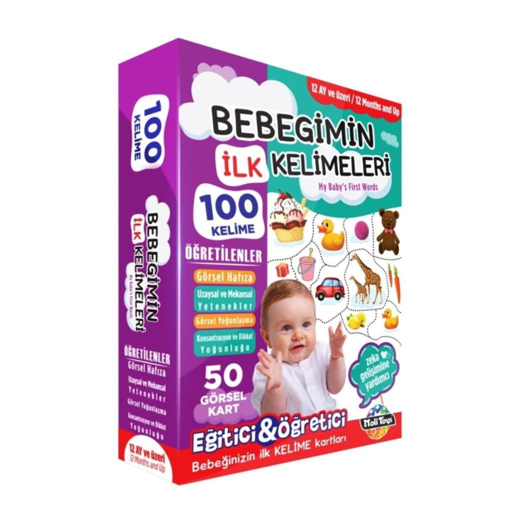 Moli ToysMoli Toys Bebeğimin İlk 100 Kelime Kartları 8681511001575