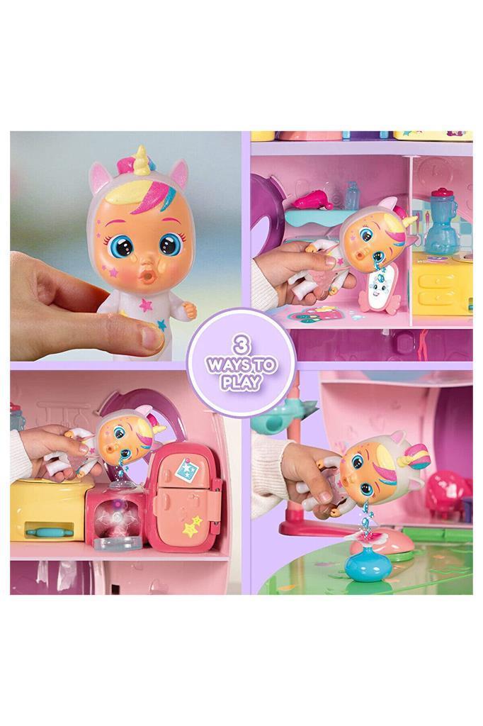 Cry BabiesCry Babies Mt Dreamy Mega Ev CYB29000, Ağlayan Bebeklerin Büyük Evi Oyun Seti