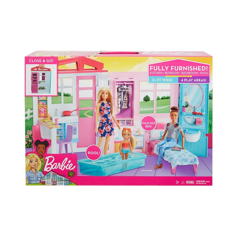 MATTELACAR MATTEL BARBIE nin TAŞINABİLİR PORTATİF EVİ FXG54