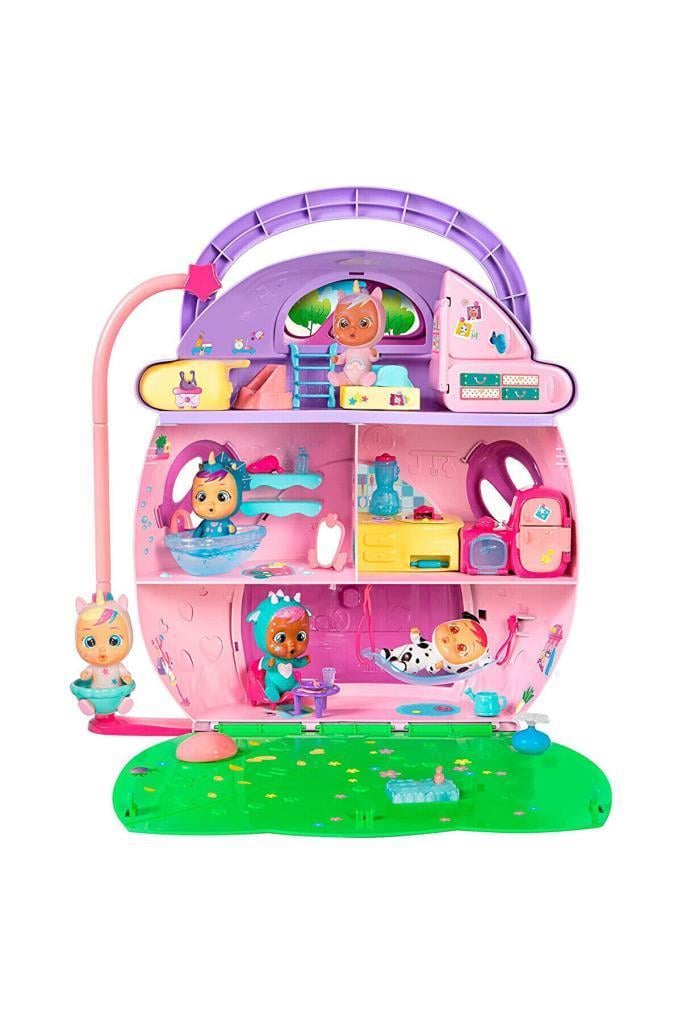 Cry BabiesCry Babies Mt Dreamy Mega Ev CYB29000, Ağlayan Bebeklerin Büyük Evi Oyun Seti