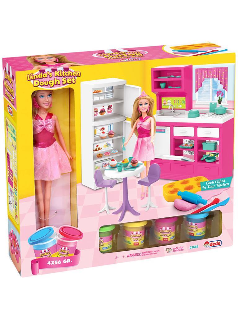DEDEDede Oyuncak Linda'nın mutfak Hamur Seti 03666