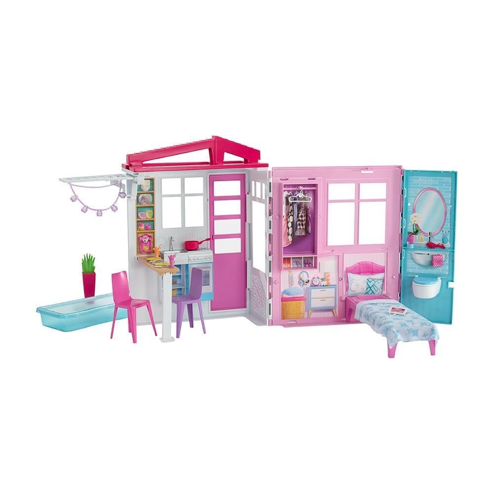 MATTELACAR MATTEL BARBIE nin TAŞINABİLİR PORTATİF EVİ FXG54