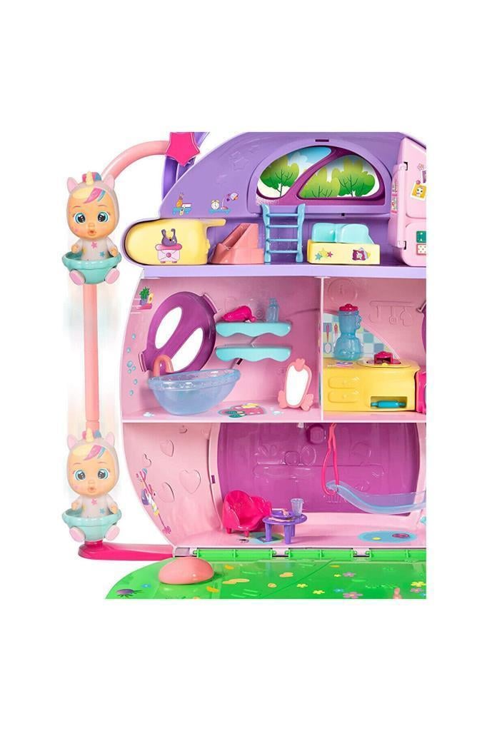 Cry BabiesCry Babies Mt Dreamy Mega Ev CYB29000, Ağlayan Bebeklerin Büyük Evi Oyun Seti