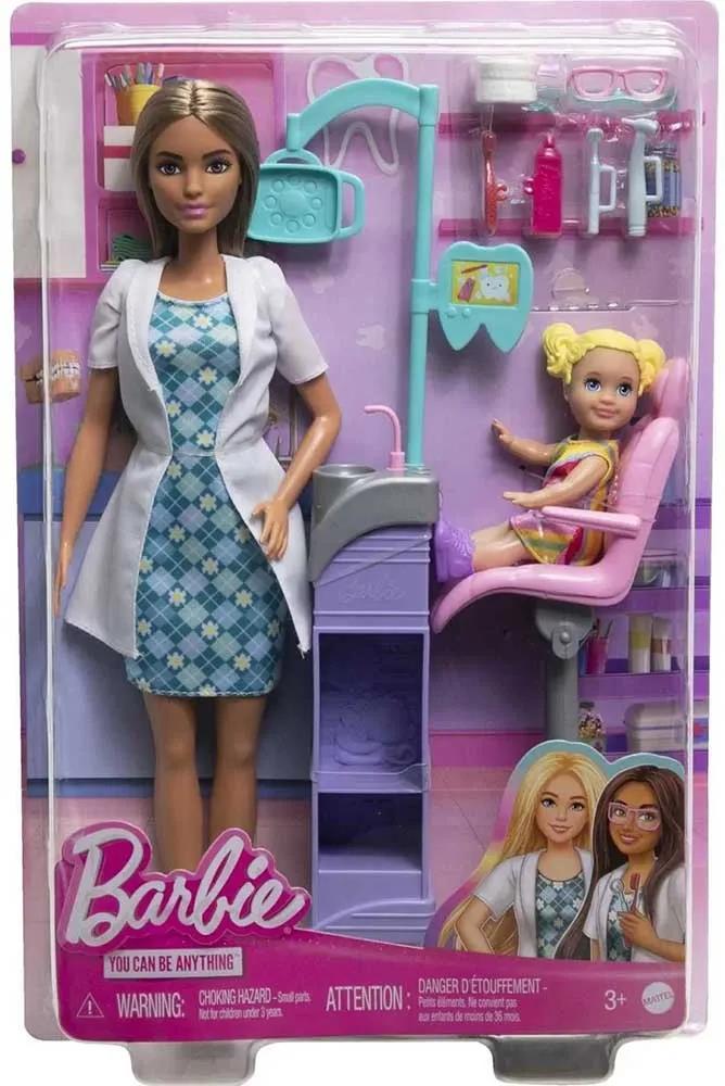 MATTELMattel Barbie Diş Doktoru Bebek Ve Oyun Seti DHB63-HKT70 ESMER