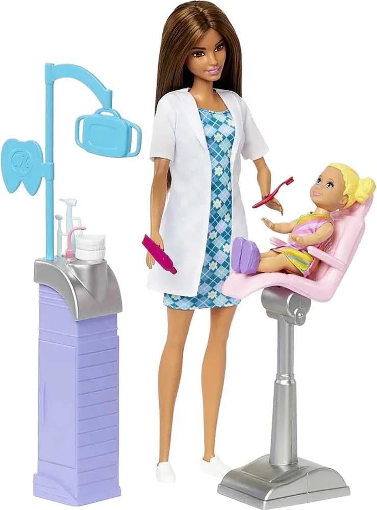 MATTELMattel Barbie Diş Doktoru Bebek Ve Oyun Seti DHB63-HKT70 ESMER