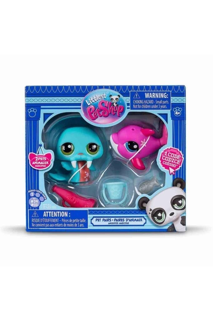 HASBROHasbro Littlest Petshop Figür Minişler 2'li Paket Hayvanlar Fok Balığı-Yunus 00508 (KOLİ İTEMİ S00005264)