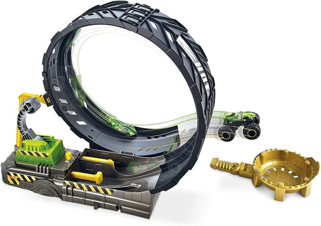 MATTELHot Wheels Monster Trucks Efsane Çember Aksiyonu Oyun Seti, 1 Adet Monster Truck ve 1:64 Ölçekli Araba Dahil GKY00