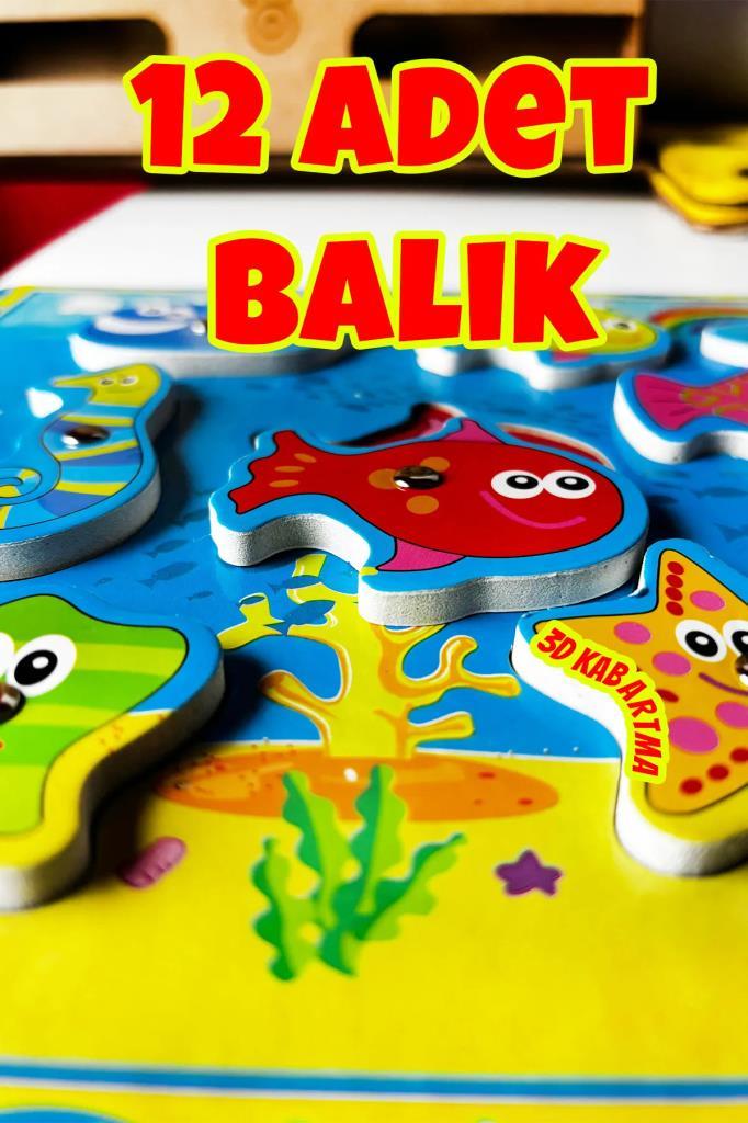 KidsanKidsan Mıknatıslı Balık Tutma Puzzle  Oyunu