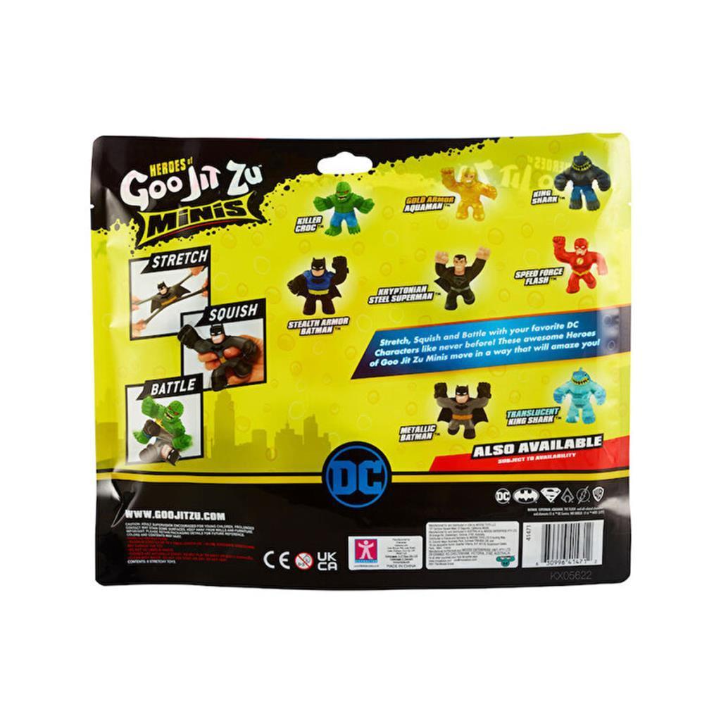 GoojitzuGoojitzu Dc Mini 6Li GJD02000,Batman Superman Croc Flash Shark ve Aquaman Figür Oyuncak