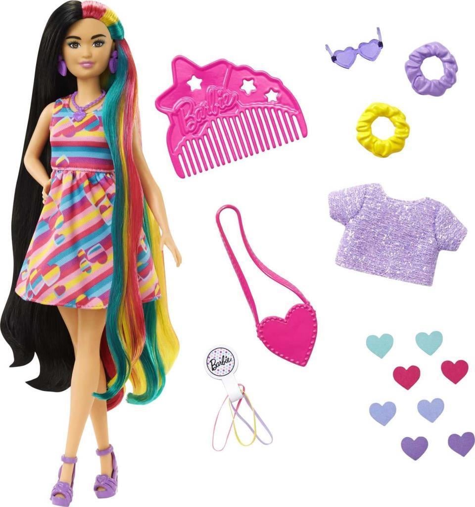 barbieBarbie Upuzun Muhteşem Saçlı Bebekler Esmer HCM87 HCM90