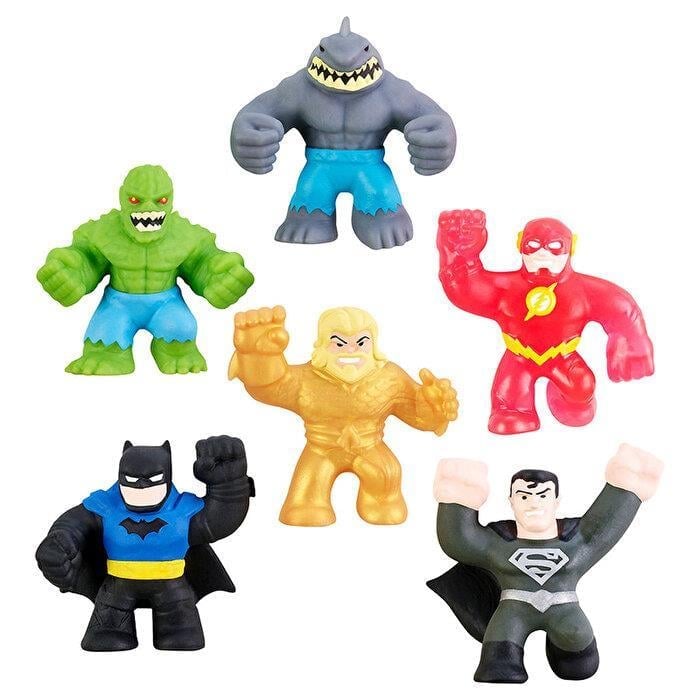 GoojitzuGoojitzu Dc Mini 6Li GJD02000,Batman Superman Croc Flash Shark ve Aquaman Figür Oyuncak