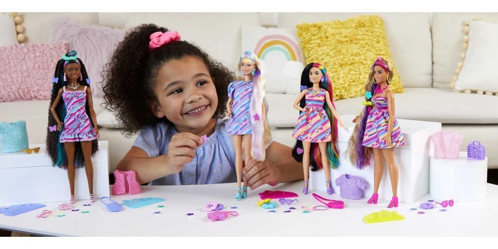 barbieBarbie Upuzun Muhteşem Saçlı Bebekler Esmer HCM87 HCM90