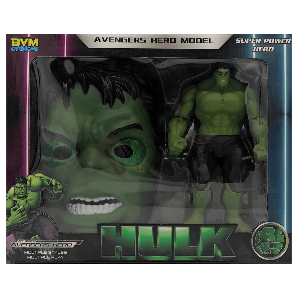 prestij oyuncakPrestij BVM Oyuncak Hulk Figür ve Maske Oyun Seti FAB.8525
