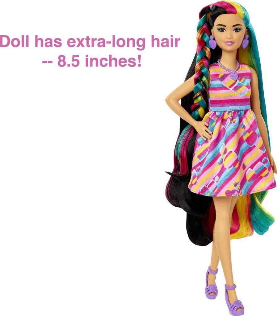 barbieBarbie Upuzun Muhteşem Saçlı Bebekler Esmer HCM87 HCM90