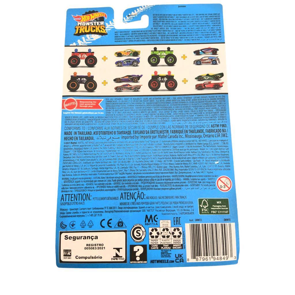 HOT WHEELSHot Wheels Dev Canavar Kamyonlar (Monster Trucks) Dev Tekerlek Ustası Araçlar GWW15