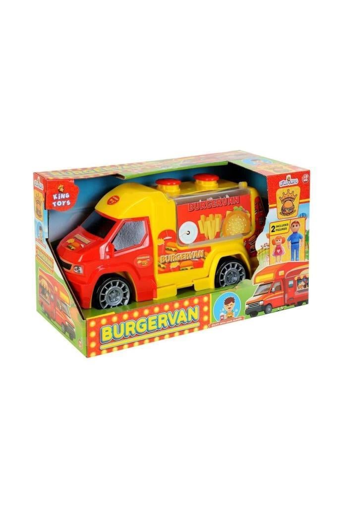 King ToysKing Toys Hamburger Kamyonu LAL 1134,Aksesuarlı Burgervan Oyuncak Kamyon