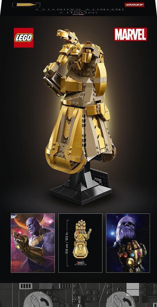 LEGOLEGO® Marvel Sonsuzluk Eldiveni 76191 Koleksiyonluk Yapım Seti; Sonsuzluk Taşlarıyla Thanos’un Sağ El Eldiven Modeli (590 Parça)