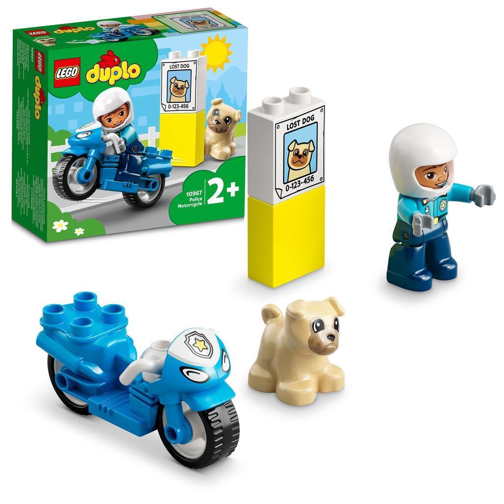 LEGOLEGO® DUPLO® Kurtarma Polis Motosikleti 10967 - 2 Yaş ve Üzeri Çocuklar için Polis Motosikleti İçeren Oyuncak Yapım Seti (5 Parça)