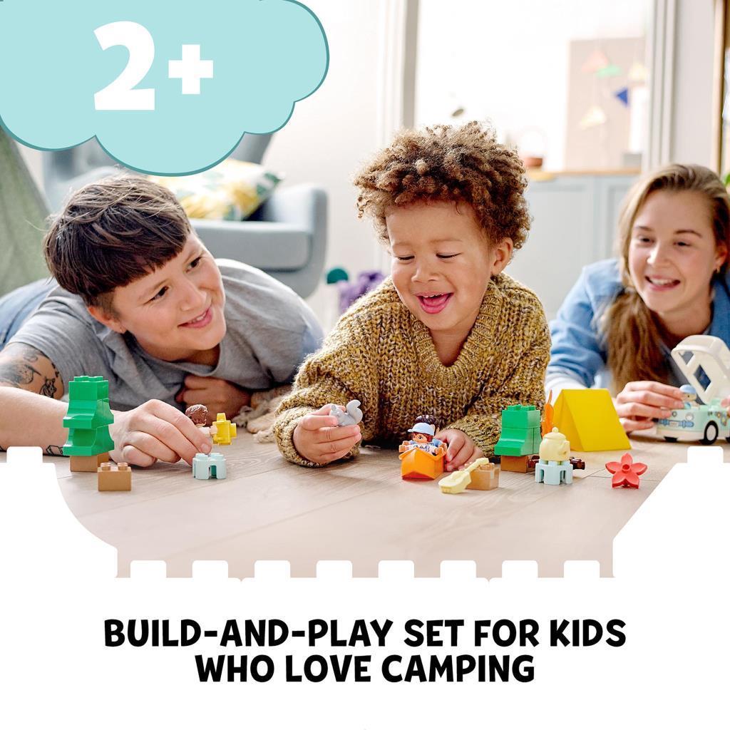 LEGOLEGO DUPLO Kasabası Ailece Karavan Macerası 10946 - Çocuklar için Kamp Temalı Yaratıcı Oyuncak Yapım Seti (30 Parça)