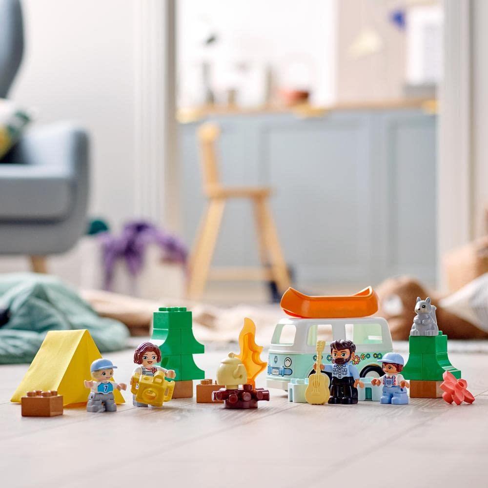 LEGOLEGO DUPLO Kasabası Ailece Karavan Macerası 10946 - Çocuklar için Kamp Temalı Yaratıcı Oyuncak Yapım Seti (30 Parça)