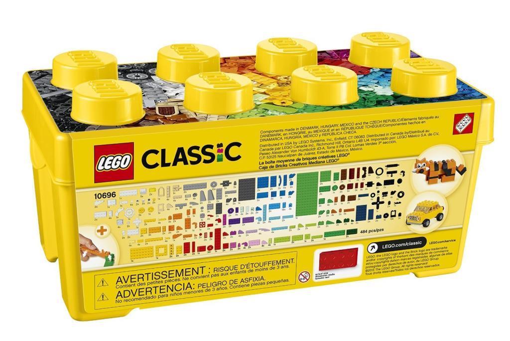 LEGOLEGO Classic Orta Boy Yaratıcı Parçalar Yapım Kutusu 10696 - Yaratıcı Çocuklar için Oyuncak Yapım Seti (484 Parça)