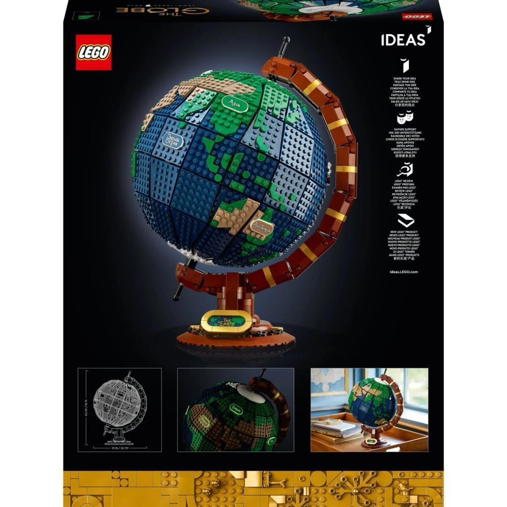 LEGOLEGO Ideas Yerküre 21332,Yetişkinler için Koleksiyonluk Yaratıcı Model Yapım Seti(2585 Parça)