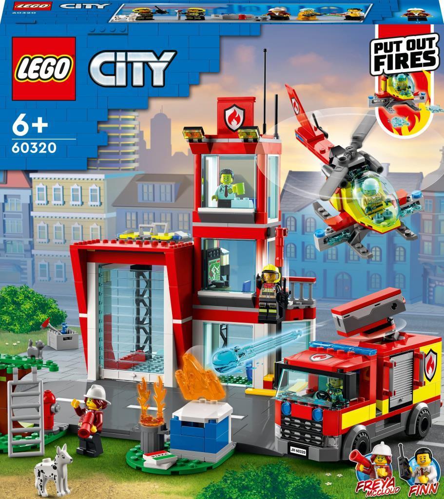 LEGOLEGO® City İtfaiye Merkezi 60320 - 6 Yaş ve Üzeri Çocuklar için 2 LEGO City Maceraları TV Dizisi Karakteri İçeren Oyuncak Yapım Seti (540 Parça)