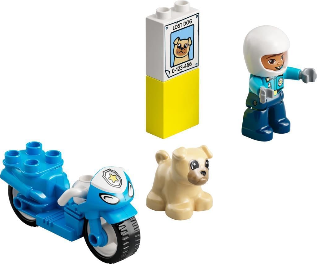 LEGOLEGO® DUPLO® Kurtarma Polis Motosikleti 10967 - 2 Yaş ve Üzeri Çocuklar için Polis Motosikleti İçeren Oyuncak Yapım Seti (5 Parça)