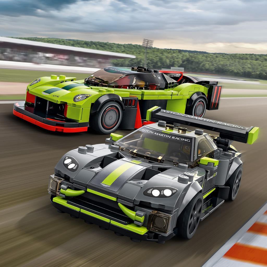 LEGOLEGO® Speed Champions Aston Martin Valkyrie AMR Pro ve Aston Martin Vantage GT3 76910 - Araba Seven Çocuklar İçin Yaratıcı Oyuncak Yapım Seti (592 Parça)