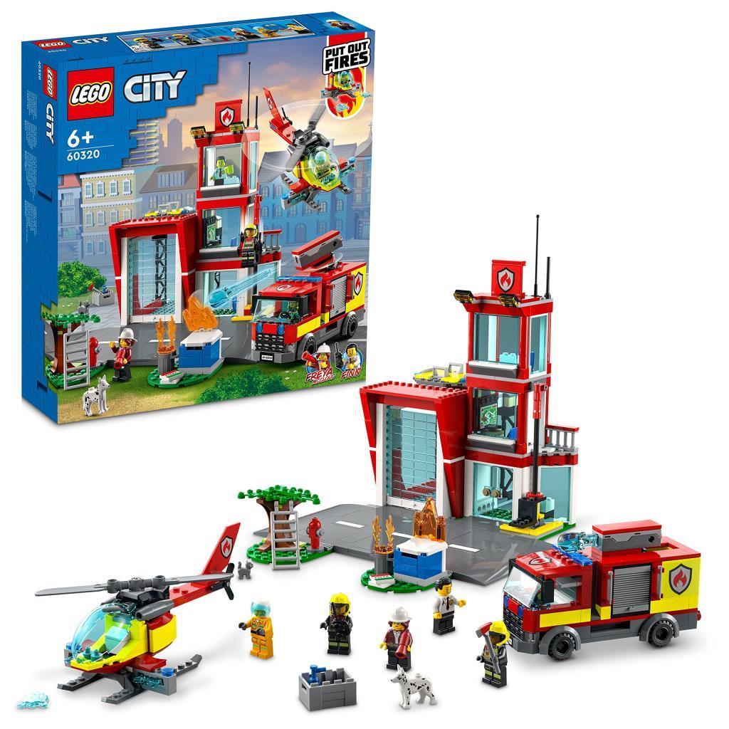 LEGOLEGO® City İtfaiye Merkezi 60320 - 6 Yaş ve Üzeri Çocuklar için 2 LEGO City Maceraları TV Dizisi Karakteri İçeren Oyuncak Yapım Seti (540 Parça)