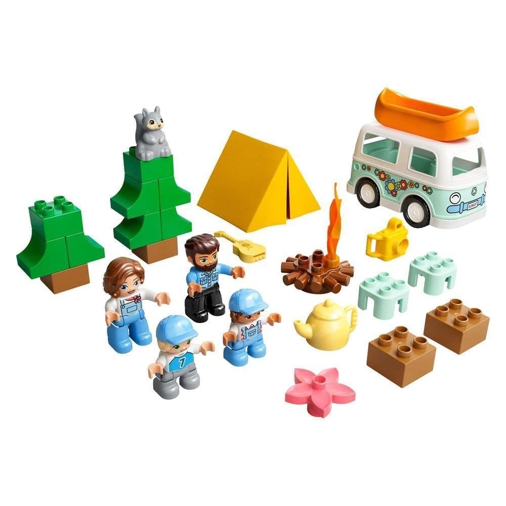 LEGOLEGO DUPLO Kasabası Ailece Karavan Macerası 10946 - Çocuklar için Kamp Temalı Yaratıcı Oyuncak Yapım Seti (30 Parça)