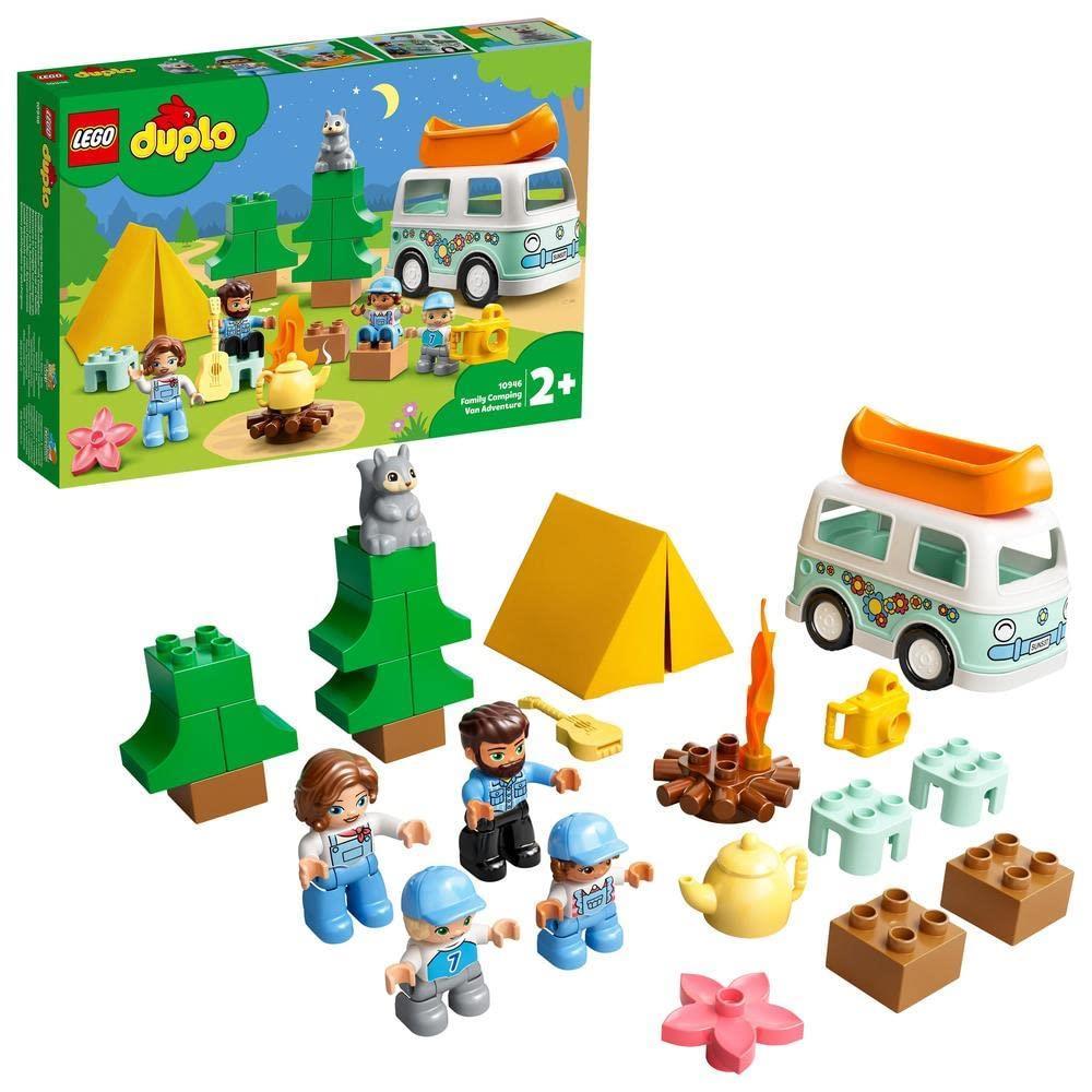 LEGOLEGO DUPLO Kasabası Ailece Karavan Macerası 10946 - Çocuklar için Kamp Temalı Yaratıcı Oyuncak Yapım Seti (30 Parça)