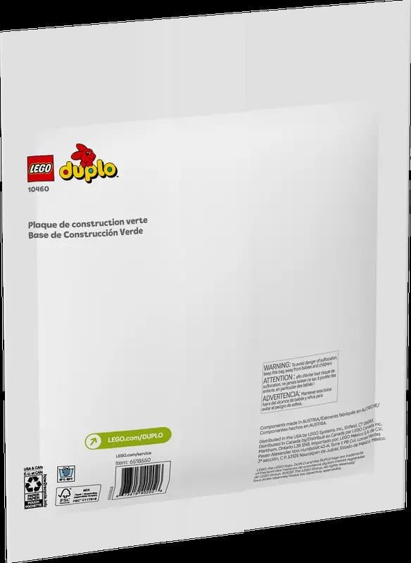 LEGOLego Dublo Yeşil Yapım Plakası 10460
