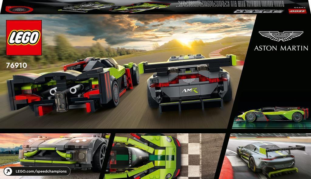 LEGOLEGO® Speed Champions Aston Martin Valkyrie AMR Pro ve Aston Martin Vantage GT3 76910 - Araba Seven Çocuklar İçin Yaratıcı Oyuncak Yapım Seti (592 Parça)