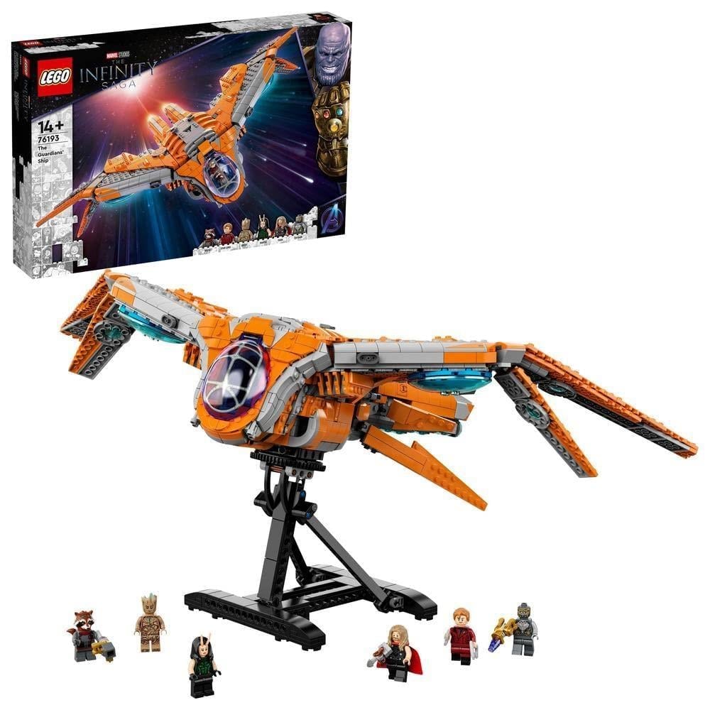 LEGOLEGO Marvel Koruyucuların Gemisi 76193 Uzay Gemisi Yapım Seti; Star-Lord ve Thor dahil 6 Minifigür