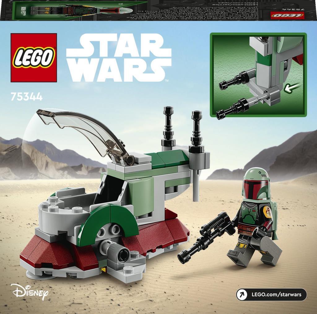 LEGOLEGO Star Wars Boba Fett'in Starship’i Mikro Savaşçı 75344-6 Yaş ve Üzeri Çocuklar için Oyuncak Yapım Seti (85 Parça)