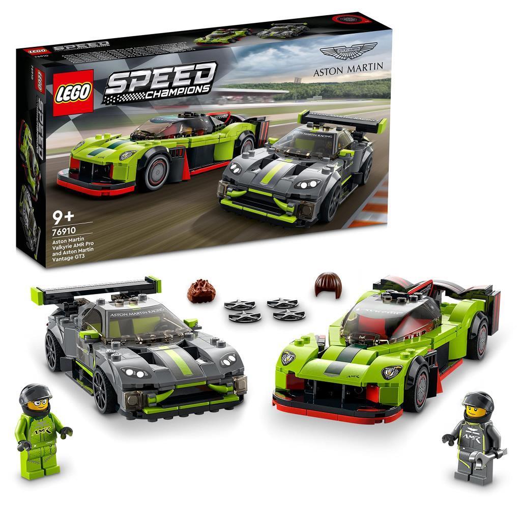 LEGOLEGO® Speed Champions Aston Martin Valkyrie AMR Pro ve Aston Martin Vantage GT3 76910 - Araba Seven Çocuklar İçin Yaratıcı Oyuncak Yapım Seti (592 Parça)
