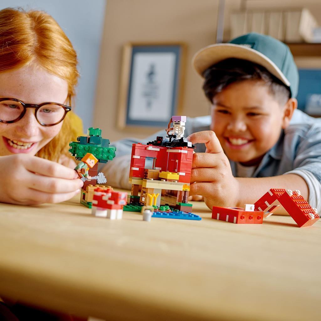 LEGOLEGO® Minecraft® Mantar Evi 21179 – Macera Oyunlarını Seven Çocuklar İçin Oyuncak Ev İçeren Yaratıcı Oyuncak Yapım Seti (272 Parça)