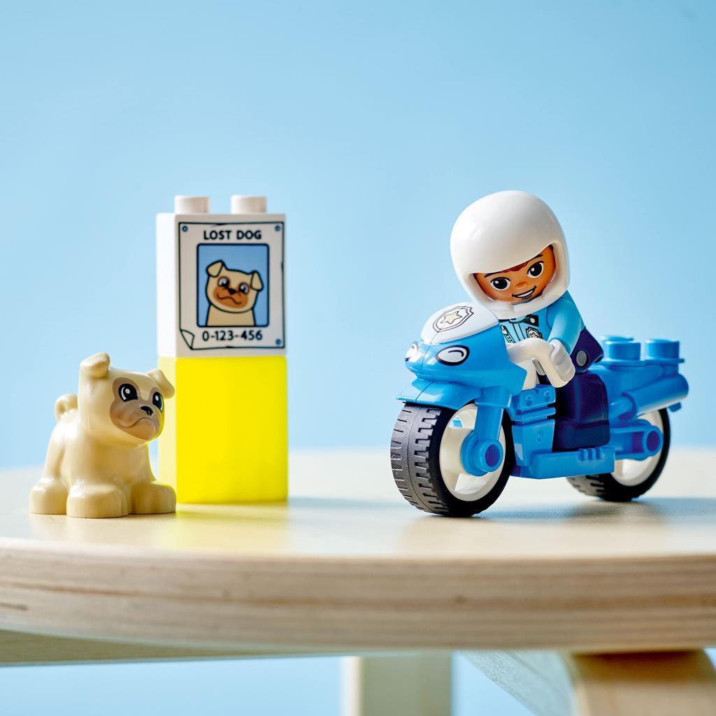 LEGOLEGO® DUPLO® Kurtarma Polis Motosikleti 10967 - 2 Yaş ve Üzeri Çocuklar için Polis Motosikleti İçeren Oyuncak Yapım Seti (5 Parça)