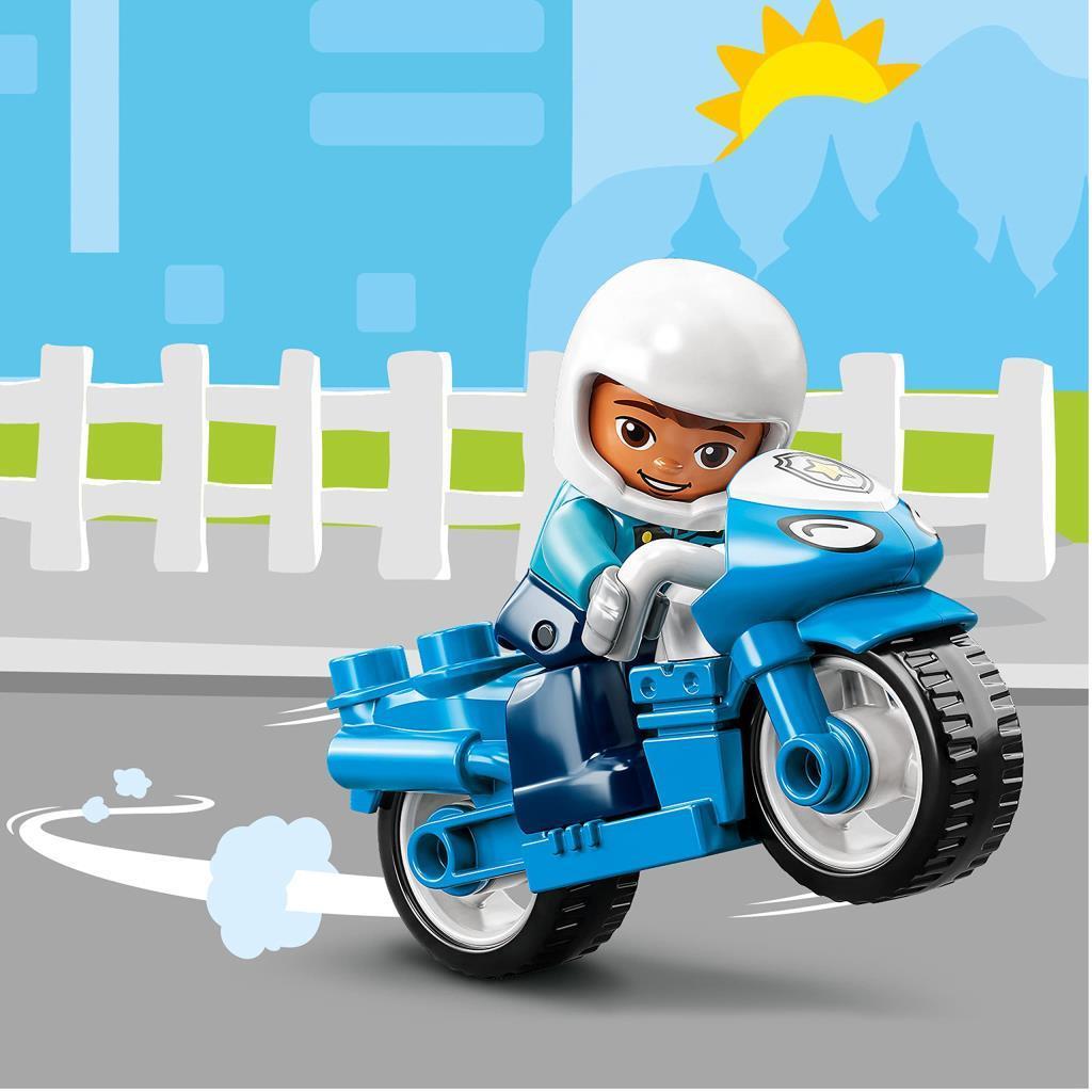 LEGOLEGO® DUPLO® Kurtarma Polis Motosikleti 10967 - 2 Yaş ve Üzeri Çocuklar için Polis Motosikleti İçeren Oyuncak Yapım Seti (5 Parça)