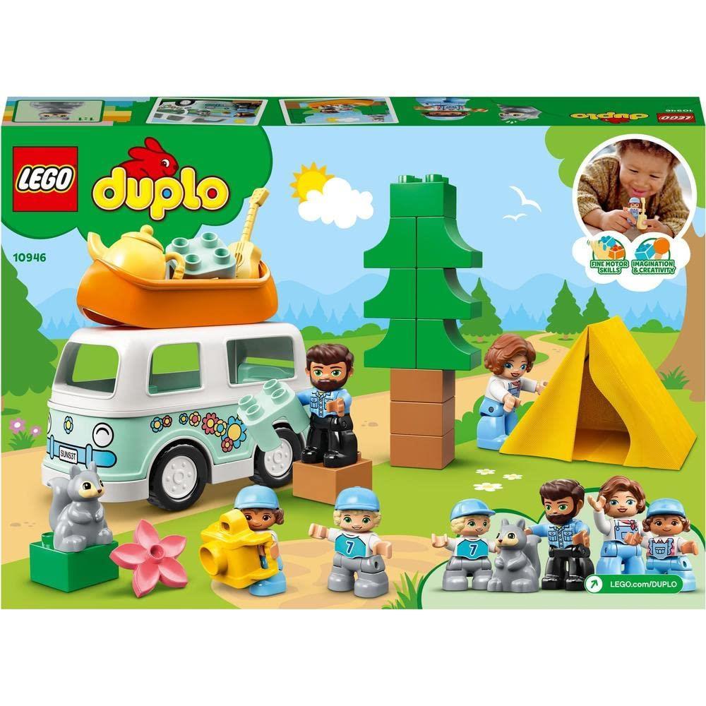 LEGOLEGO DUPLO Kasabası Ailece Karavan Macerası 10946 - Çocuklar için Kamp Temalı Yaratıcı Oyuncak Yapım Seti (30 Parça)