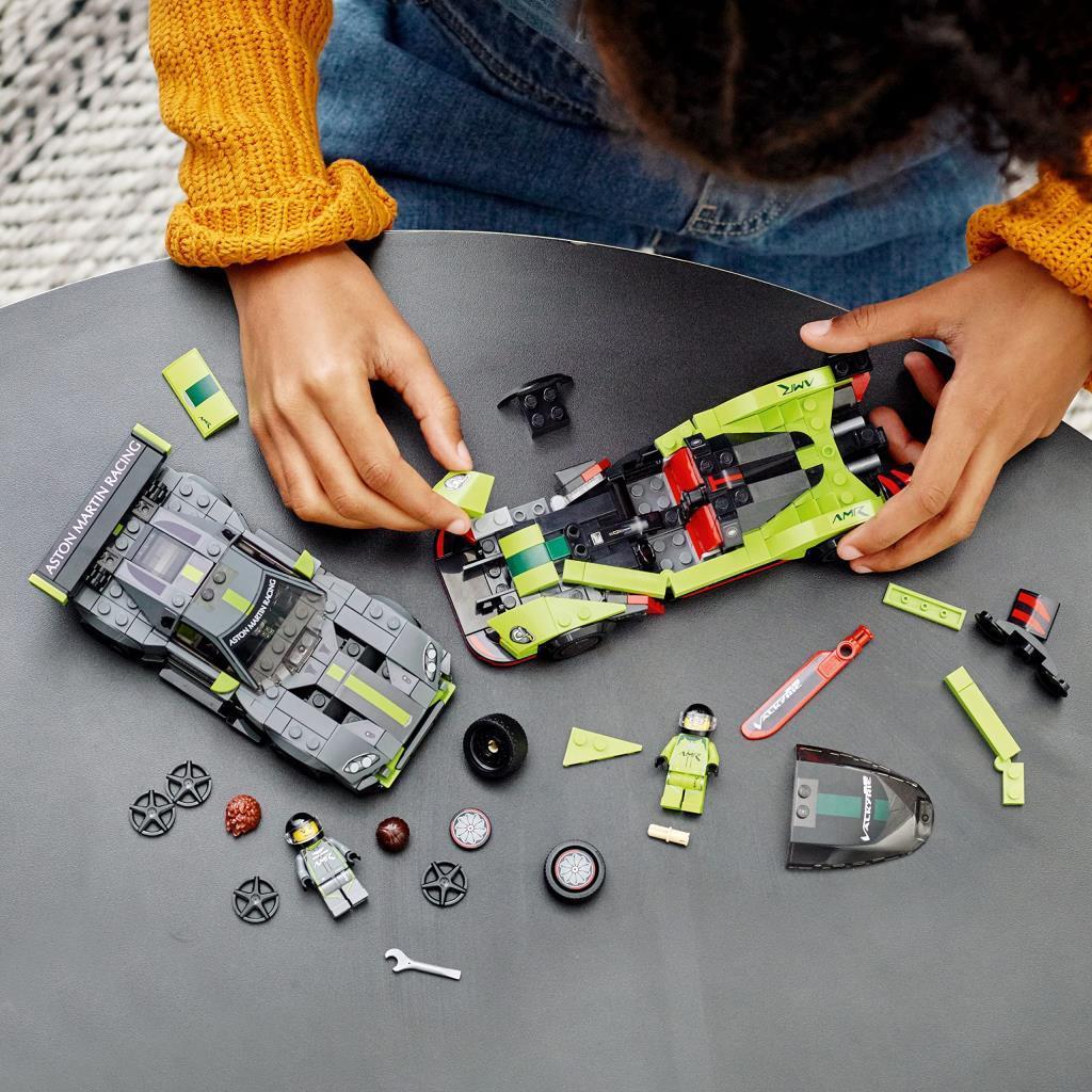 LEGOLEGO® Speed Champions Aston Martin Valkyrie AMR Pro ve Aston Martin Vantage GT3 76910 - Araba Seven Çocuklar İçin Yaratıcı Oyuncak Yapım Seti (592 Parça)