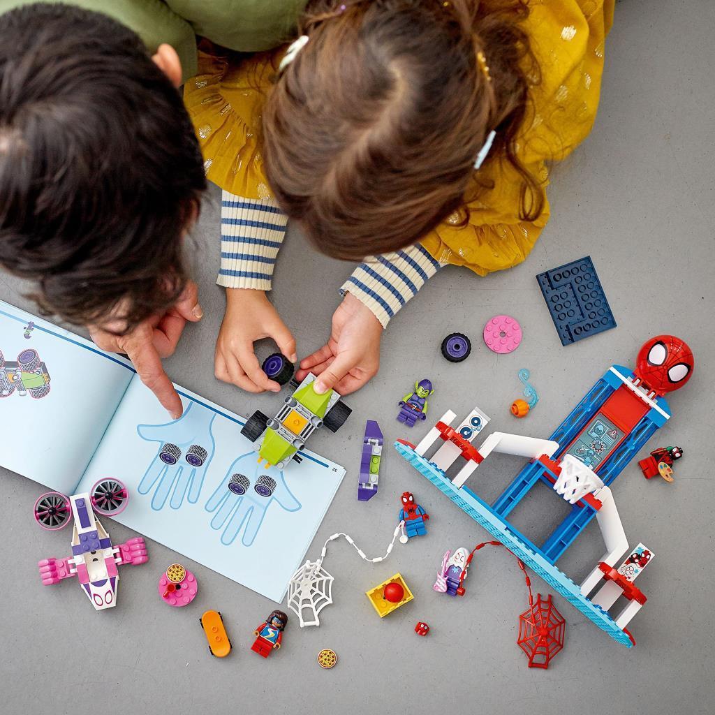 LEGOLEGO® Marvel Spidey ve İnanılmaz Arkadaşları Örümcek Adam Ağ Merkezi 10784-4 Yaş ve Üzeri için Oyuncak Yapım Seti (155 Parça)