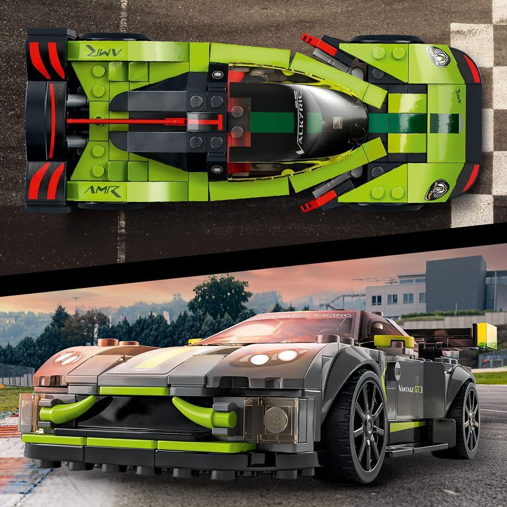 LEGOLEGO® Speed Champions Aston Martin Valkyrie AMR Pro ve Aston Martin Vantage GT3 76910 - Araba Seven Çocuklar İçin Yaratıcı Oyuncak Yapım Seti (592 Parça)
